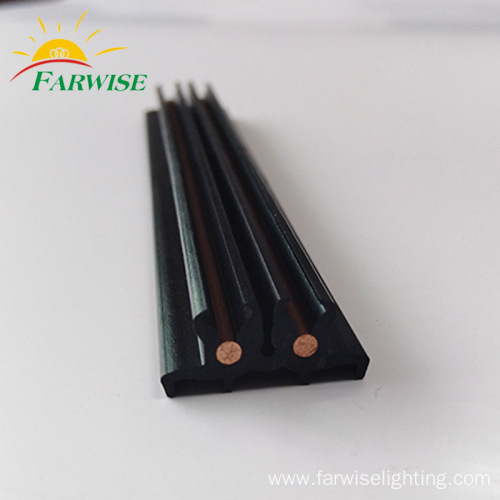 Plastic Extrusion with Copper Conductors track aluminum